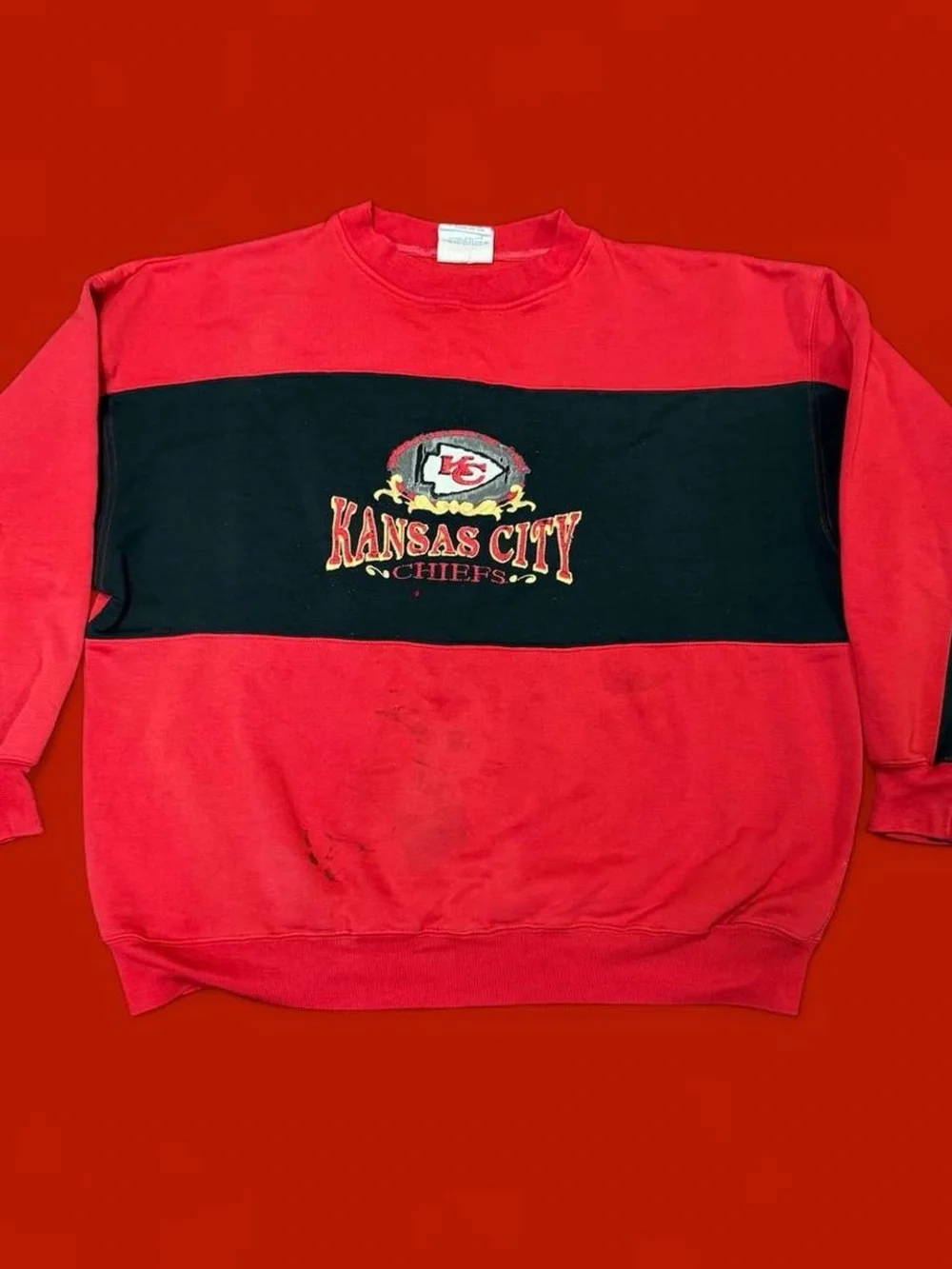 Vintage 90s NFL Kansas City Chiefs Crewneck Sweatshirt